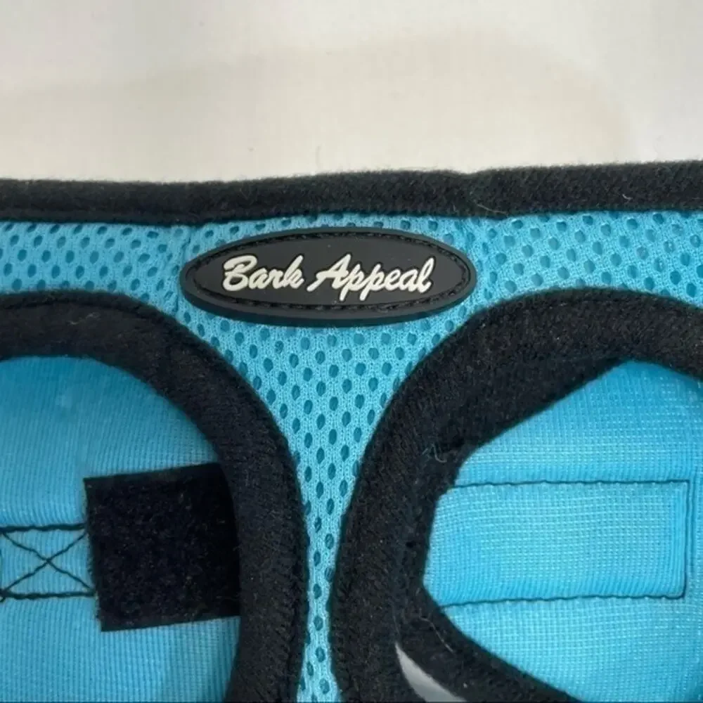 Bark Appeal Mesh Step-In Harness Dog Size XS Teal Blue Pet